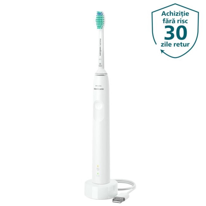 Periuta de dinti electrica Philips Sonicare HX3671/13, 31000 miscari/min, 1 program, 1 capat, alb - fixlygsm.ro - HX3671/13