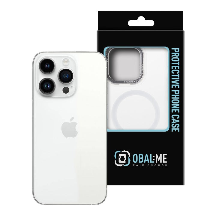 Husa telefon OBAL:ME pentru Apple iPhone 14 , Misty Keeper, MagSafe, Alb
