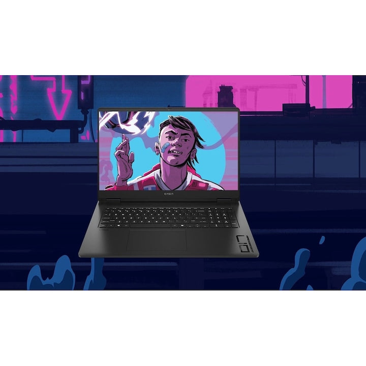 Laptop Gaming HP Omen 17" 144Hz | B9EN1EA | AMD Ryzen™ 7 8845HS 144Hz | 16GB DDR5 | 512GB SSD | NVIDIA 4060 8GB | Windows 11 INCLUS | Negru
