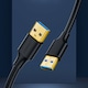Cablu Ugreen USB 3.0/USB 3.0, 2m, Negru