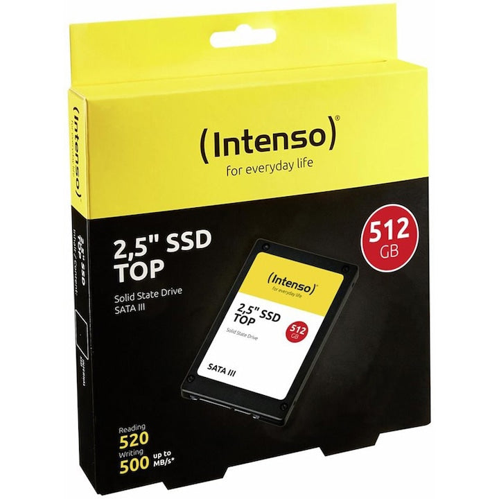 Solid State Drive (SSD) Intenso Top, 512GB, 2.5", SATA III - fixlygsm.ro - 4034303017546