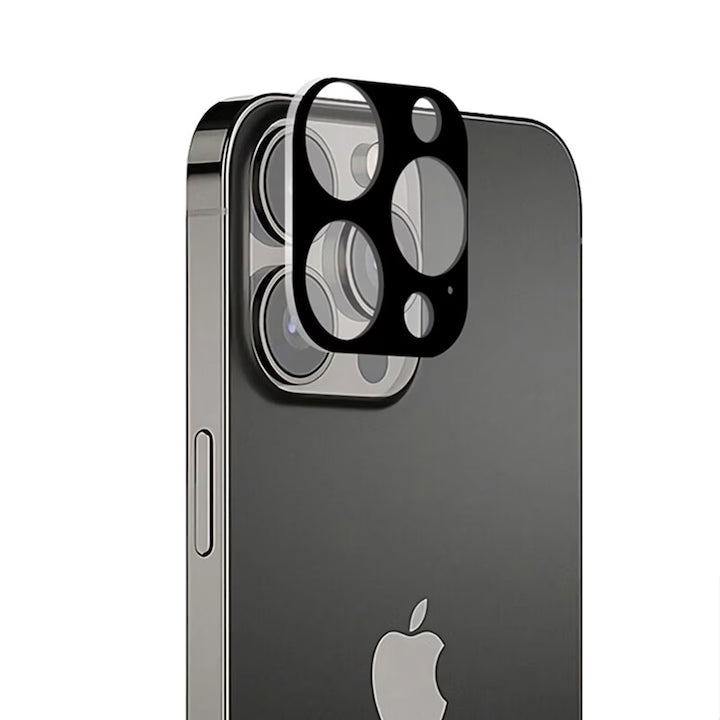 Folie camera pentru iPhone 13 Pro /13 Pro Max Techsuit Full Glass, negru