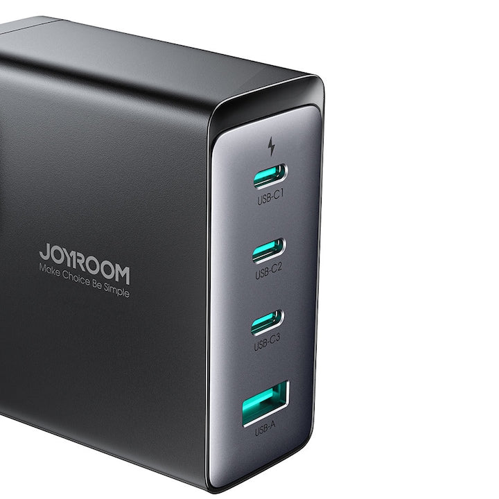 Incarcator USB, 3x Type-C, 140W + Cablu Type-C, 1.2m - JoyRoom (JR-TCG05) - Black