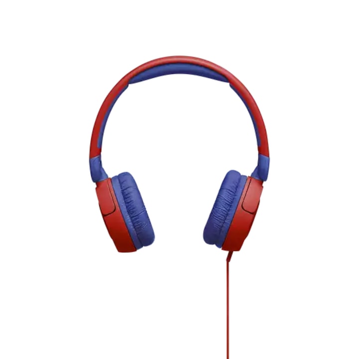 Casti pentru copii Over Ear JBL JR310, Cu fir, Rosu
