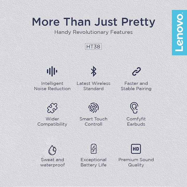 Casti Bluetooth TWS - Lenovo HT38