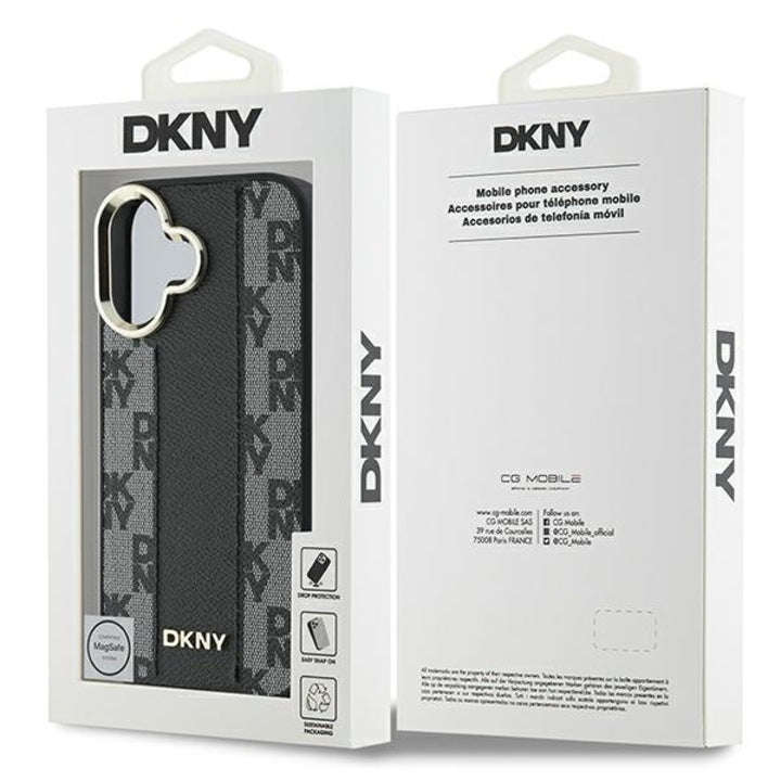 Husa telefon pentru iPhone 16 Plus, DKNY Magsafe, neagra, TPU, 6.7"
