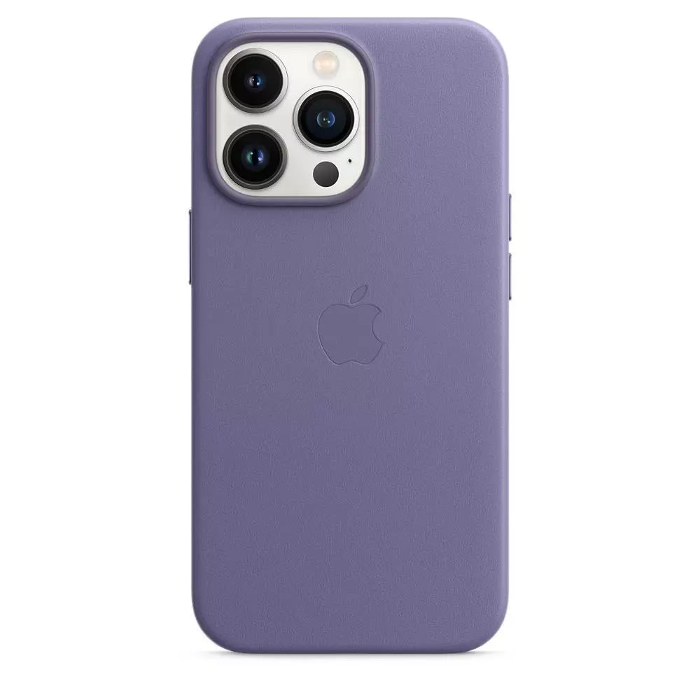 Husă/Protecție MagSafe din piele originală pentru Apple iPhone 13 Pro - Wisteria (Mov) J Magazinul JWW (68270)