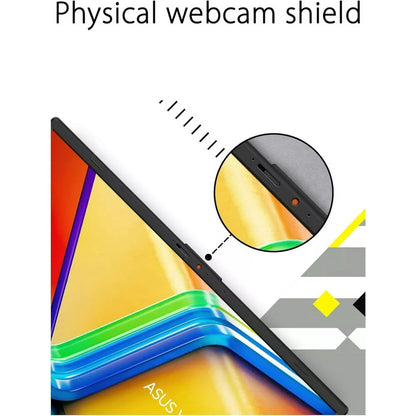 Laptop ASUS Vivobook Go 15 OLED (E1504F), 15.6" FHD OLED, Procesor AMD Ryzen 5 7520U, 16GB RAM, 1TB SSD, Mixed Black, Wi-Fi 6, Windows 11, autonomie extinsă