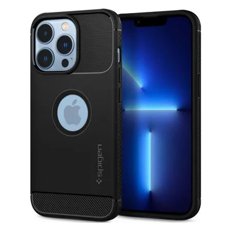 Husa Spigen Rugged Armor - iPhone 13 Pro Max, neagră
