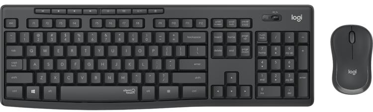 RESIGILAT: Tastatura Logitech MK295, FR France, AZERTY, Wireless + Mouse Negru  374 din 2082