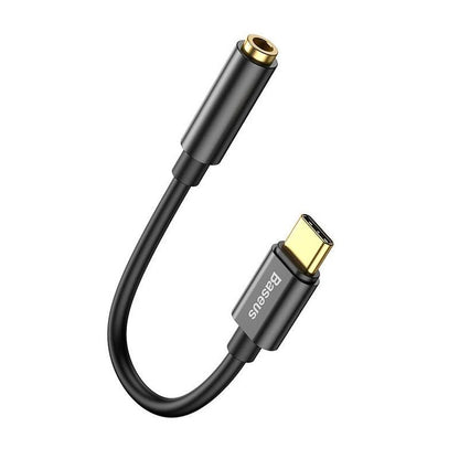 Baseus L54 Audio Adapter USB-C + mini jack 3,5mm, Black