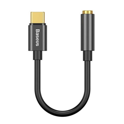 Baseus L54 Audio Adapter USB-C + mini jack 3,5mm, Black