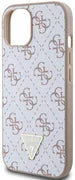 Husa Guess iPhone 15 6.1" white hardcase 4G Triangle Metal Logo