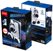 iPega PG-P5023 Stand de răcire multifuncțional pentru PS5 și accesorii (negru)