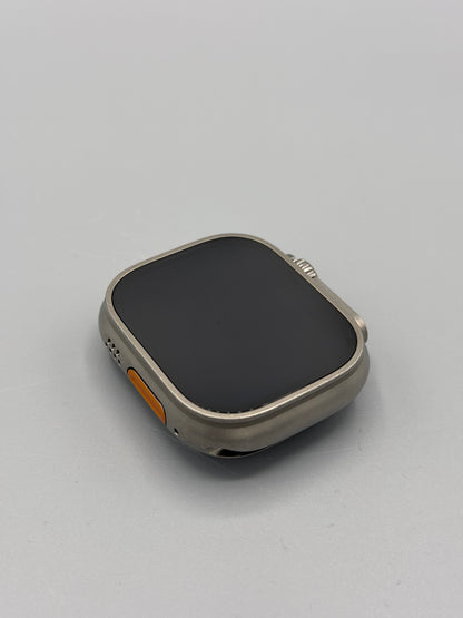 Apple Watch Ultra 2, GPS, Cellular, 49MM, Baterie 90%,Natural Titanium, Curea Blue Ocean Band