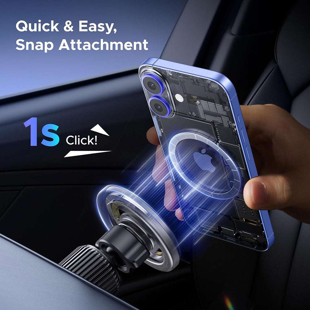 Suport telefon auto Ugreen  LP845 (65764) - for Air Vent, with Hook, 360° Adjustable Angle Rotation, MagSafe Compatible - Black