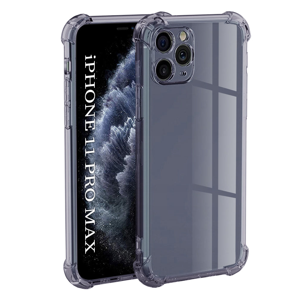 Husa Techsuit - Shockproof Clear Silicone - iPhone 11 Pro Max - Smoke Black