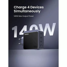 Incarcator priza Ugreen X570 (45575) - USB, 3x Type-C, GaN Technology, 140W - Space Grey