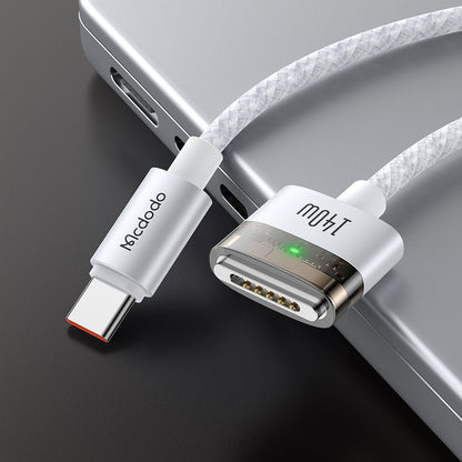 Cablu magnetic Mcdodo USB-C la MagSafe 3,Macbook,  140W, 2m, Alb
