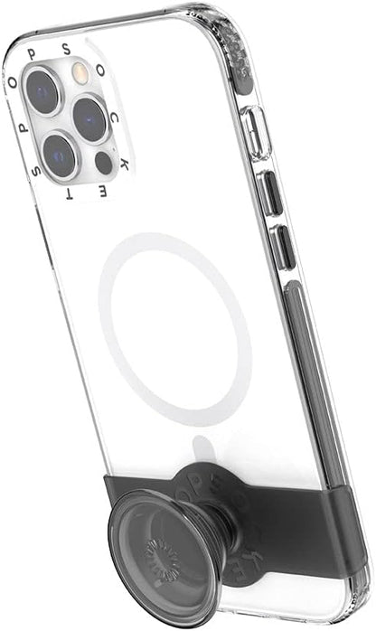 Husă de telefon PopCase MagSafe pentru iPhone 12 Pro Max cu suport glisant PopGrip repoziționabil și prindere cu capac interschimbabil