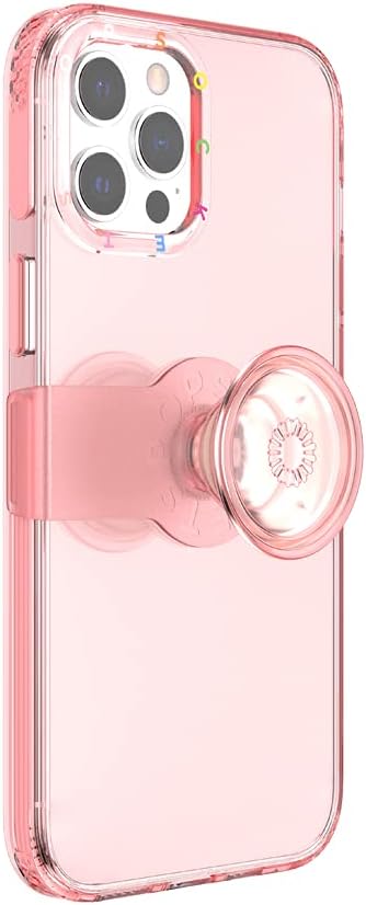 Husă de telefon PopCase pentru iPhone 12 Pro Max cu suport glisant PopGrip repoziționabil și prindere cu capac interschimbabil - Peachy
