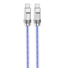 Cablu tip-c - tip-c 100w u113 solid 1m albastru HOCO