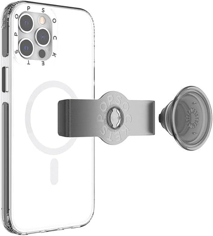 Husă de telefon PopCase MagSafe pentru iPhone 12 Pro Max cu suport glisant PopGrip repoziționabil și prindere cu capac interschimbabil