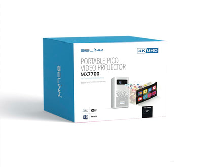 Videoproiector Belink MX7700, Smart, Android 9.0, 1280 x 800, suport 4K, WiFi Dual Band, HDMI, USB