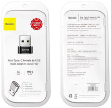 Adaptor Baseus USB-C la USB-A 3A (negru)