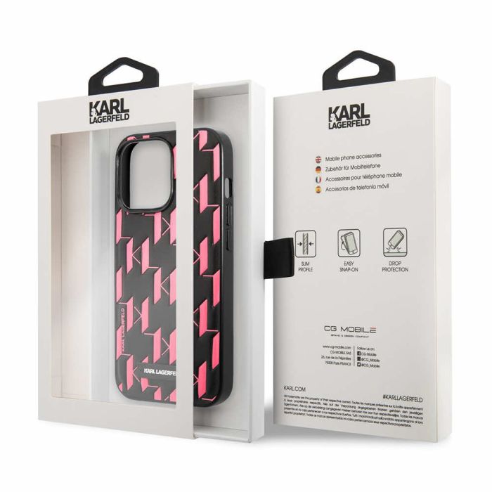 Husa Karl Lagerfeld Monogram Plaque Case pentru iPhone 13 Pro