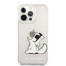 Husa Karl Lagerfeld Choupette Eat Case pentru iPhone 14 Pro, Clear
