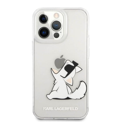 Husa Karl Lagerfeld Choupette Eat Case pentru iPhone 14 Pro, Clear