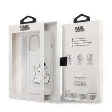 Husa Karl Lagerfeld Choupette Eat Case pentru iPhone 14 Pro, Clear