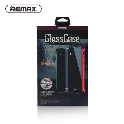 Husa Remax Kooble Servrs Metal&Glass Case RM-1658  iPhone X - Black