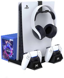 iPega PG-P5023 Stand de răcire multifuncțional pentru PS5 și accesorii (negru)