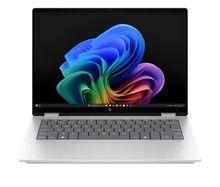 Laptop HP OmniBook X Flip 14", fk0002na 2-in-1, AMD Ryzen™ AI 7 350, 16GB RAM, 1TB SSD, ecran tactil 3K, Windows 11, autonomie până la 11 ore