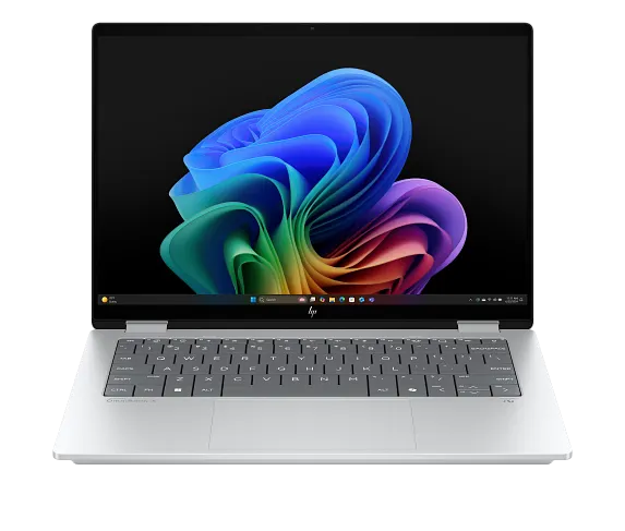 Laptop HP OmniBook X Flip 14", fk0002na 2-in-1, AMD Ryzen™ AI 7 350, 16GB RAM, 1TB SSD, ecran tactil 3K, Windows 11, autonomie până la 11 ore