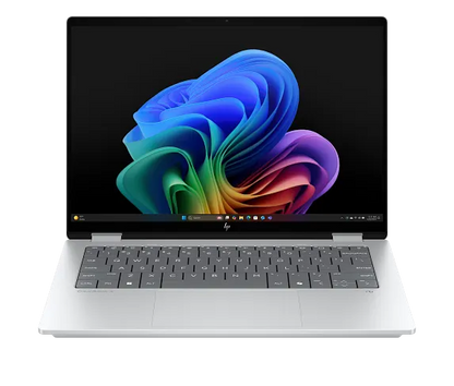 Laptop HP OmniBook X Flip 14", fk0002na 2-in-1, AMD Ryzen™ AI 7 350, 16GB RAM, 1TB SSD, ecran tactil 3K, Windows 11, autonomie până la 11 ore