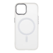 Husa MagSafe OBALME Misty Keeper pentru iPhone 15, Alb-Transparent