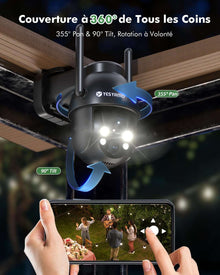 Set 2x Cameră de Supraveghere Solară WiFi 2K Elite Survival Systems, 2.4GHz, Pentru Exterior, cu Panou Solar Inclus, Rezistentă la Intemperii