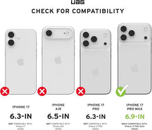 Husa UAG Plyo MagSafe concepută pentru iPhone 17 Pro Max ,argintiu