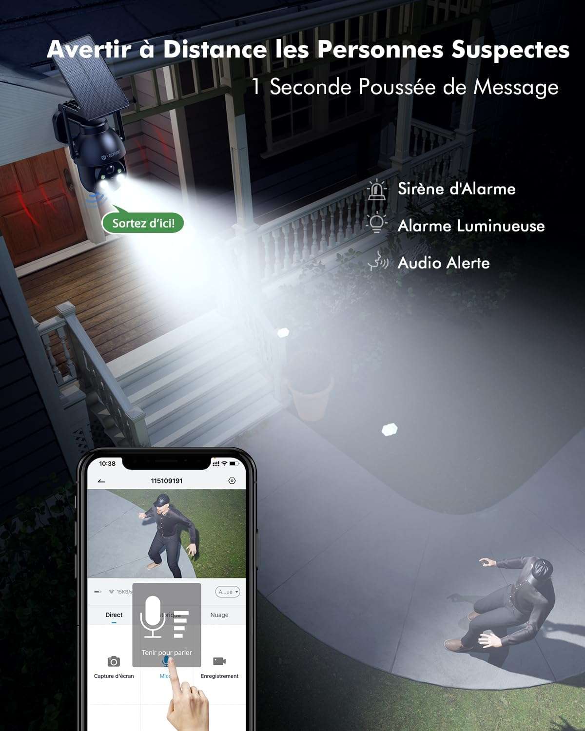 Set 2x Cameră de Supraveghere Solară WiFi 2K Elite Survival Systems, 2.4GHz, Pentru Exterior, cu Panou Solar Inclus, Rezistentă la Intemperii