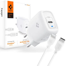 Încărcător SPIGEN PE2C10CL 1-PORT WALL CHARGER PD20W + LIGHTNING CABLE WHITE