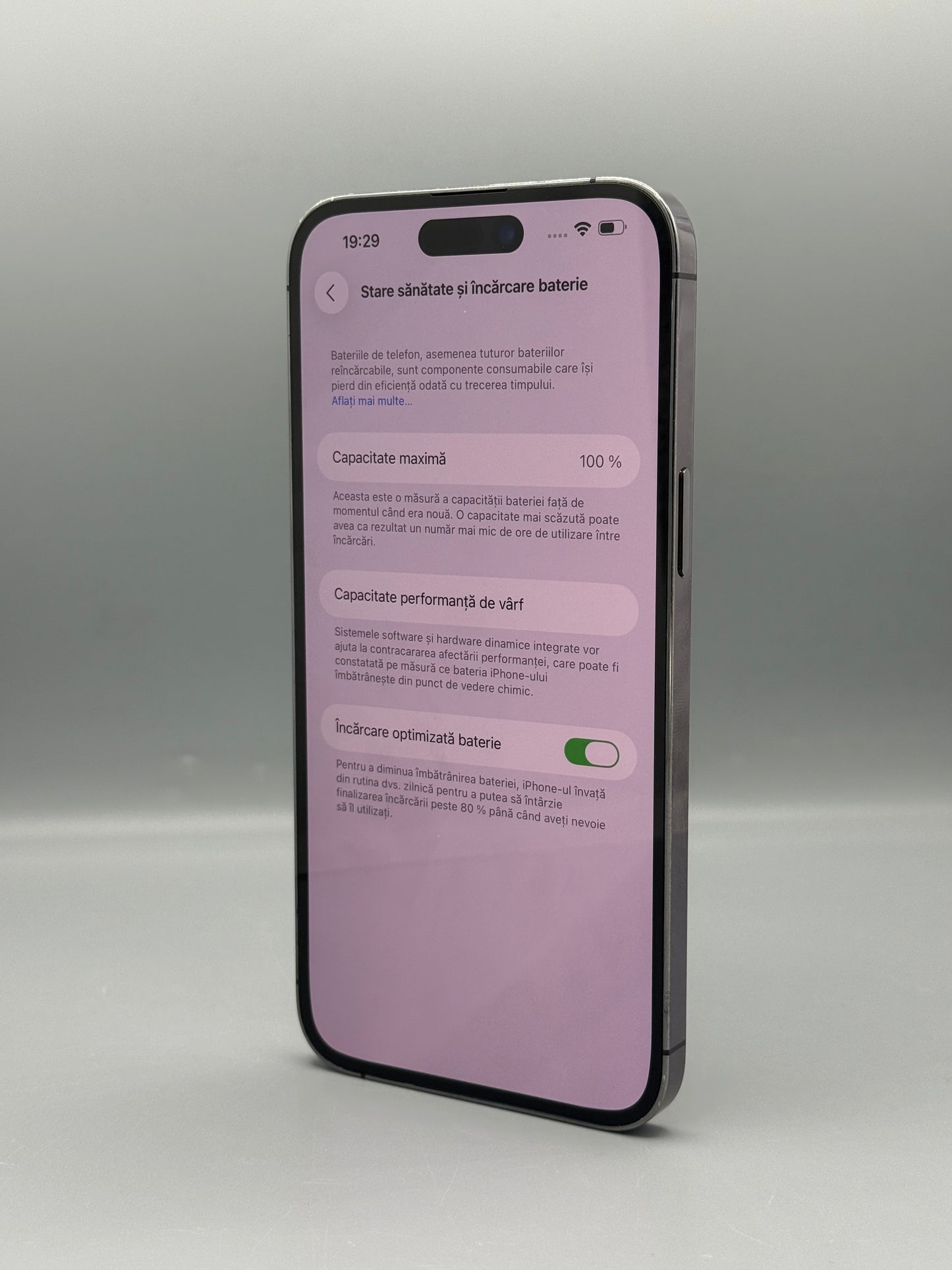 iPhone 14 Pro Max, 128 GB, Baterie 100%, 0 Cicluri, Mov