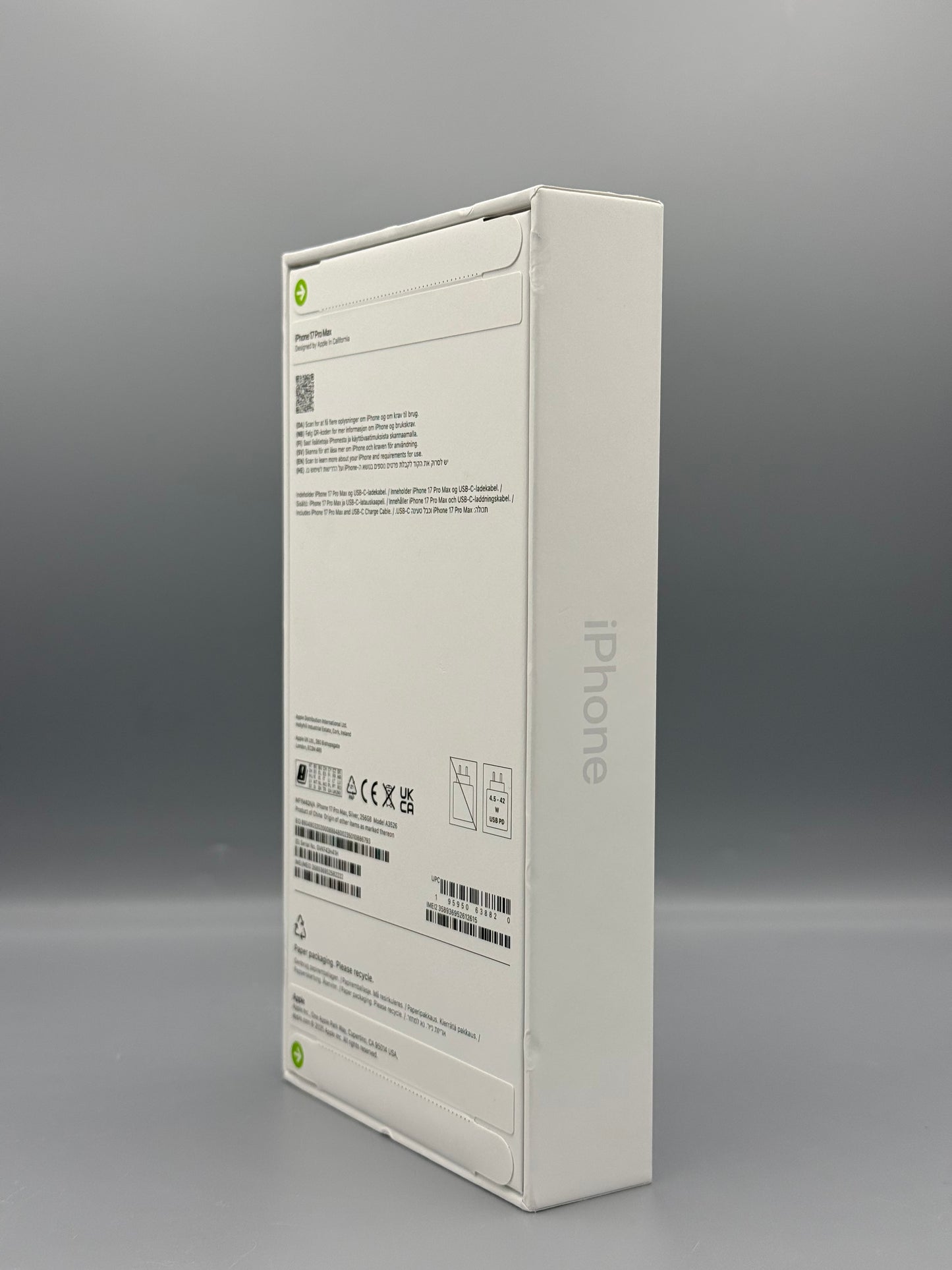 Telefon mobil Apple iPhone 17 Pro Max, 256GB, 5G, Silver