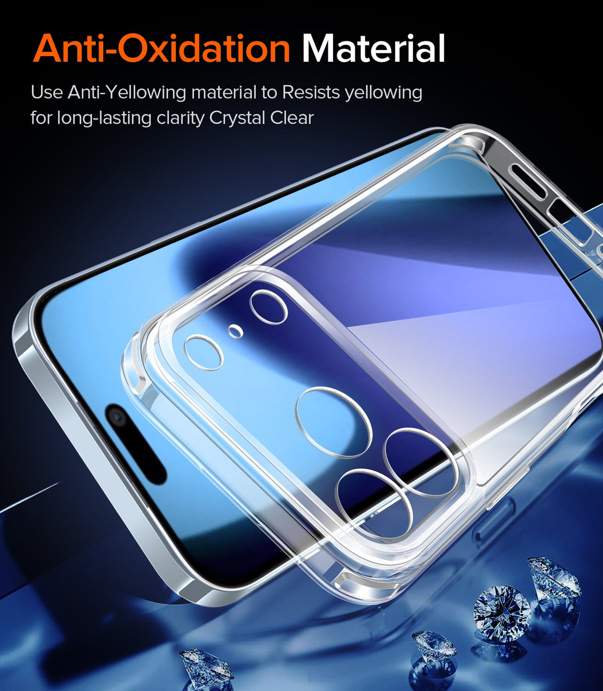 Husa transparenta 3 in 1 iPhone 17 Pro + 2 folii sticla securizata