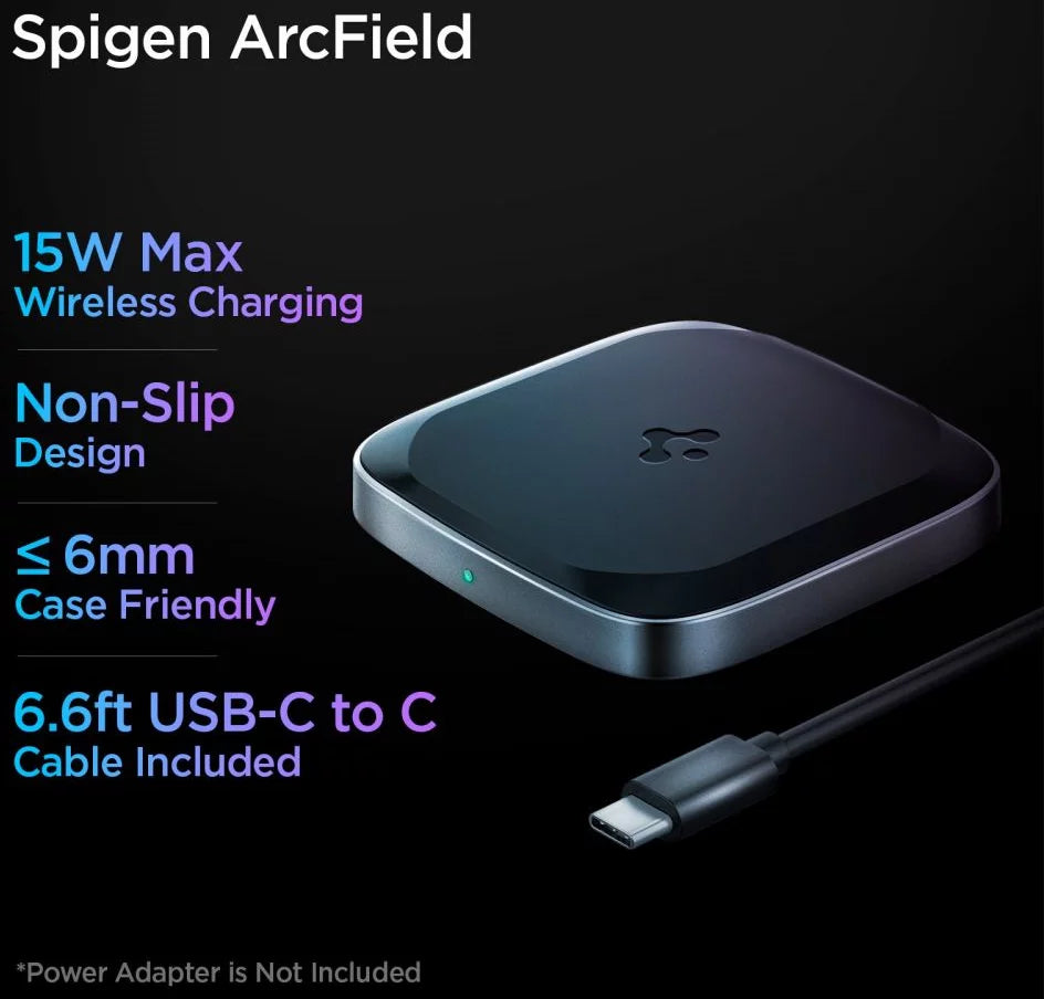 Incarcator wireless SPIGEN PF2004 POWERARC  15W NEGRU