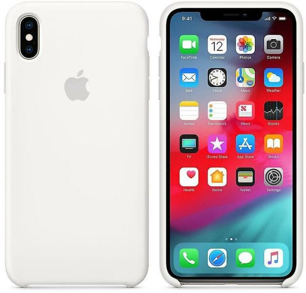 Husa Silicon iPhone XS Max Alb