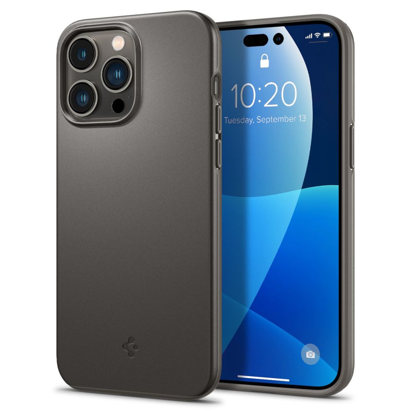 Husa Spigen Thin Fit pentru iPhone 14 Pro Max, Gunmetal
