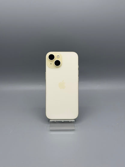 iPhone 15, 128 GB, Baterie 100%, 0 Cicluri, Galben